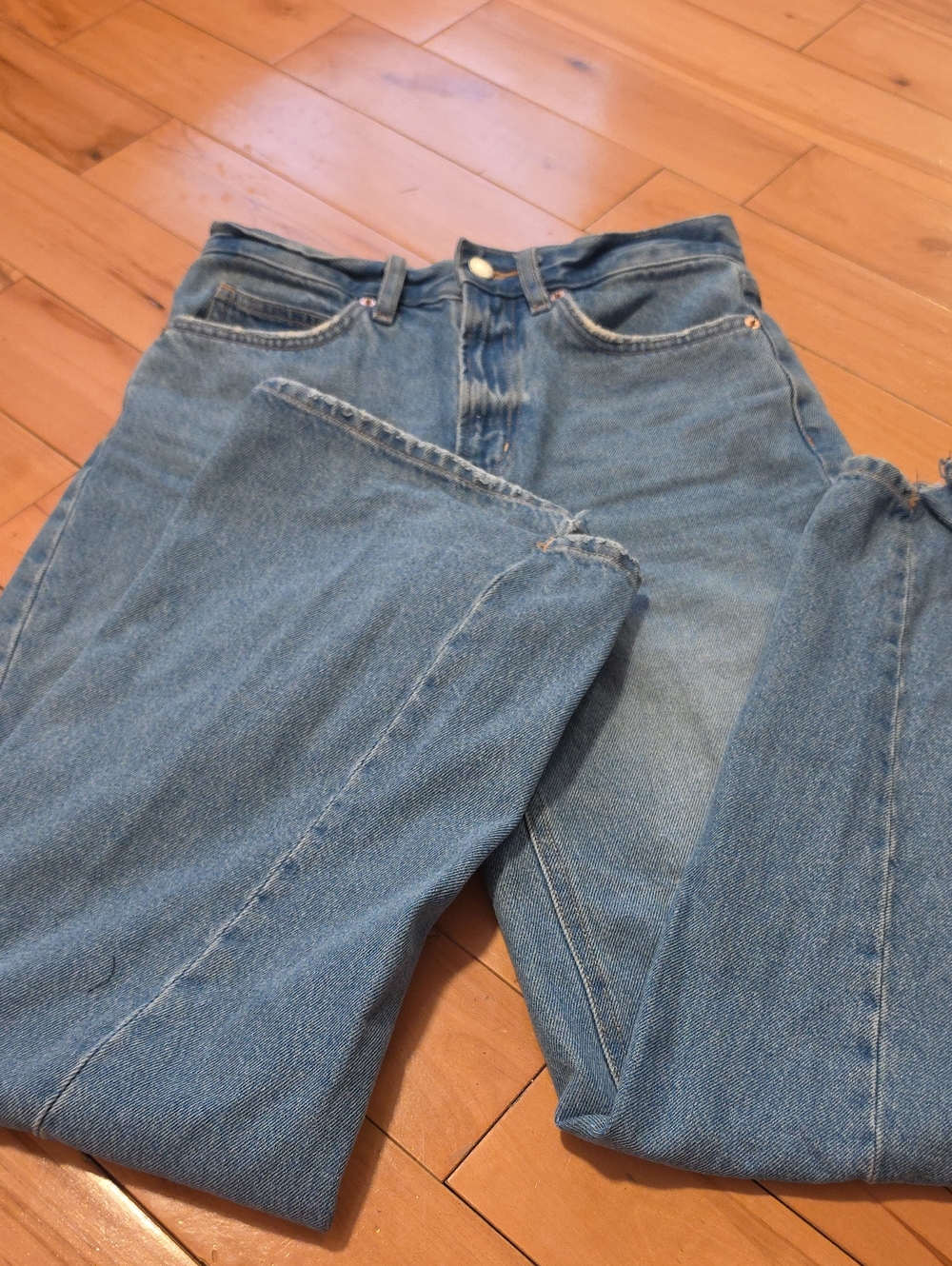OAK + FORT Wide Leg Jeans